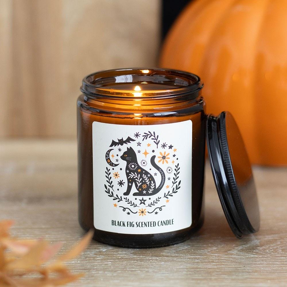 Something Different - Frightful Folk Cat Black Fig Duftkerze - Mehrfarben